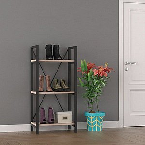 ספריית מדפים ברוחב 50 ס"מ מעוצבת עשויה מתכת בשילוב עץ דגם מנקסה מבית Twins Design ספריית מדפים ברוחב 50 ס"מ מעוצבת עשויה מתכת בשילוב עץ דגם מנקסה מבית Twins Design