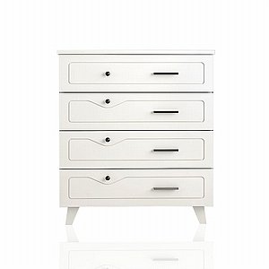 שידת איחסון 4 מגירות דגם הפס Efes מבית Twins Design שידת איחסון 4 מגירות דגם הפס Efes מבית Twins Design