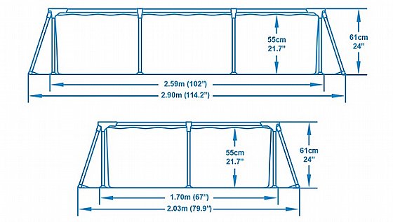 ����� ������ 259X170X61 �"� ��� 56403 BESTWAY ���� ���� ����� 