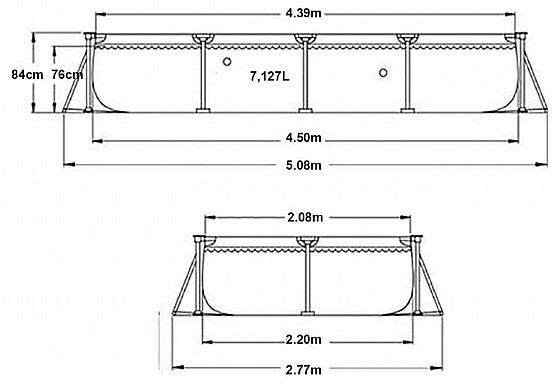 ����� ������ ������ 4.50x2.20X84 INTEX ��� 28273