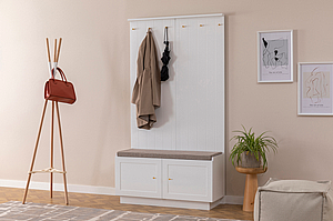 ארון תליה עם מקום לנעליים דגם הנרי לבן מבית Twins Design ארון תליה עם מקום לנעליים דגם הנרי לבן מבית Twins Design