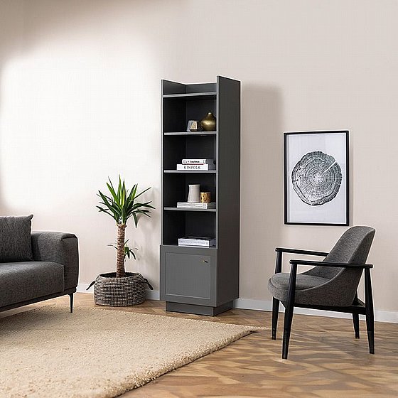 ������ ����� ������ ����� 180 �"� ���  HENRY BOOKSHELF ANTHRACITE  ����  Twins Design