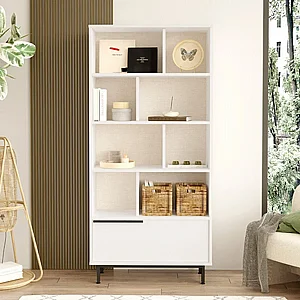 כוננית ספרים מפוארת ברוחב 83.9 ס"מ דגם Zeri מבית Twins Design כוננית ספרים מפוארת ברוחב 83.9 ס"מ דגם Zeri מבית Twins Design