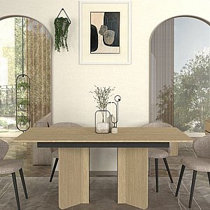 שולחן פינת אוכל "ארגו" מסדרת Eclipse - מודרניזם אורגני בטאץ' אלגנטי מבית Twins Design שולחן פינת אוכל "ארגו" מסדרת Eclipse - מודרניזם אורגני בטאץ' אלגנטי מבית Twins Design