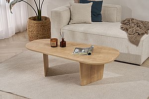 שולחן סלון אליפטי בצבע אורן דגם נרקיס מסדרת Ovalis מבית Twins Design שולחן סלון אליפטי בצבע אורן דגם נרקיס מסדרת Ovalis מבית Twins Design