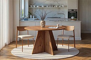 שולחן אוכל דגם atlantic – עיצוב עגול בגוון אורן אטלנטי טבעי מבית Twins Design שולחן אוכל דגם atlantic – עיצוב עגול בגוון אורן אטלנטי טבעי מבית Twins Design