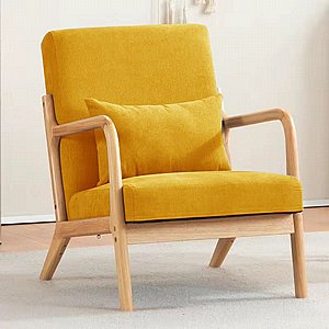 כורסא מעוצבת דגם נויה בצבע צהוב חרדל מבית TWINS DESIGN כורסא מעוצבת דגם נויה בצבע צהוב חרדל מבית TWINS DESIGN