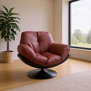 כורסה מעוצבת עם בסיס מסתובב דגם לונה מבית Twins Design כורסה מעוצבת עם בסיס מסתובב דגם לונה מבית Twins Design