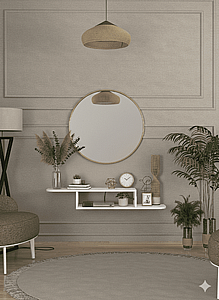 מדף כניסה לבית ברוחב 120 בצבע לבן דגם גיטל מבית Twins Design מדף כניסה לבית ברוחב 120 בצבע לבן דגם גיטל מבית Twins Design