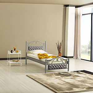 מיטת יחיד ממתכת דגם פריז מבית Twins Design מיטת יחיד ממתכת דגם פריז מבית Twins Design