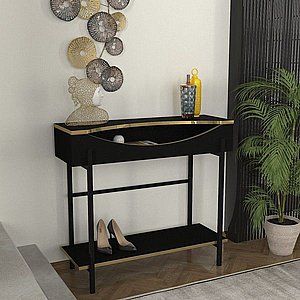 קונסולת שידת כניסה דגם Torris טוריס צבע שחור מבית TWINS DESIGN קונסולת שידת כניסה דגם Torris טוריס צבע שחור מבית TWINS DESIGN